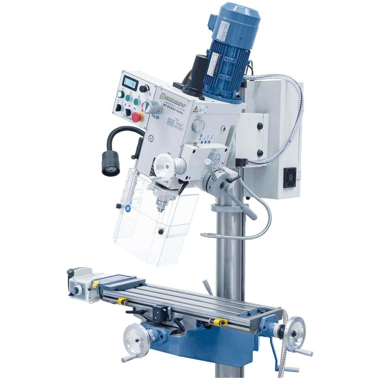 Bohr- und Fräsmaschine BF 45 HSV Vario mit Vorschub
