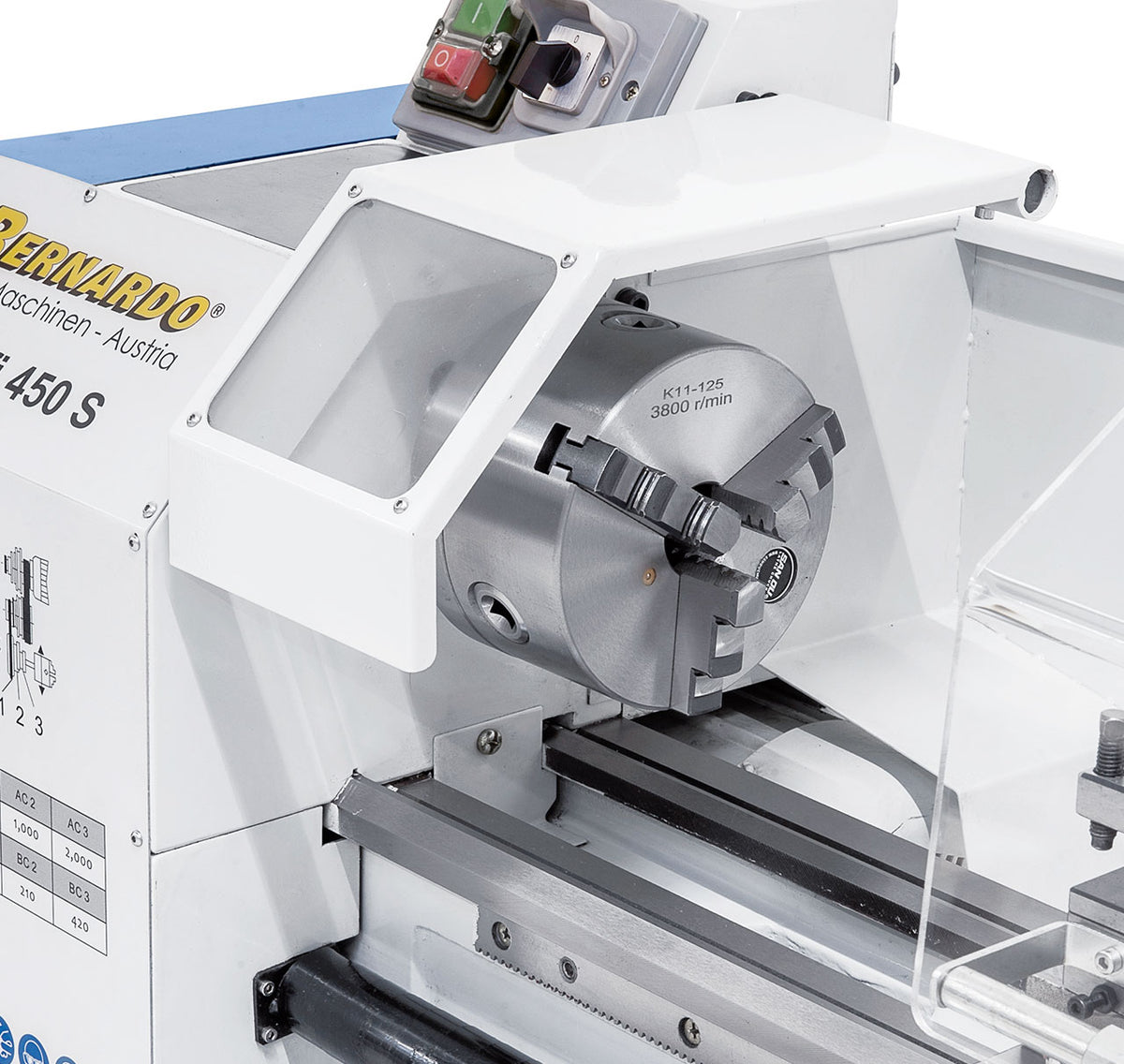 Tornio Bernardo Profi 450 S 230V con 5 utensili 12 mm