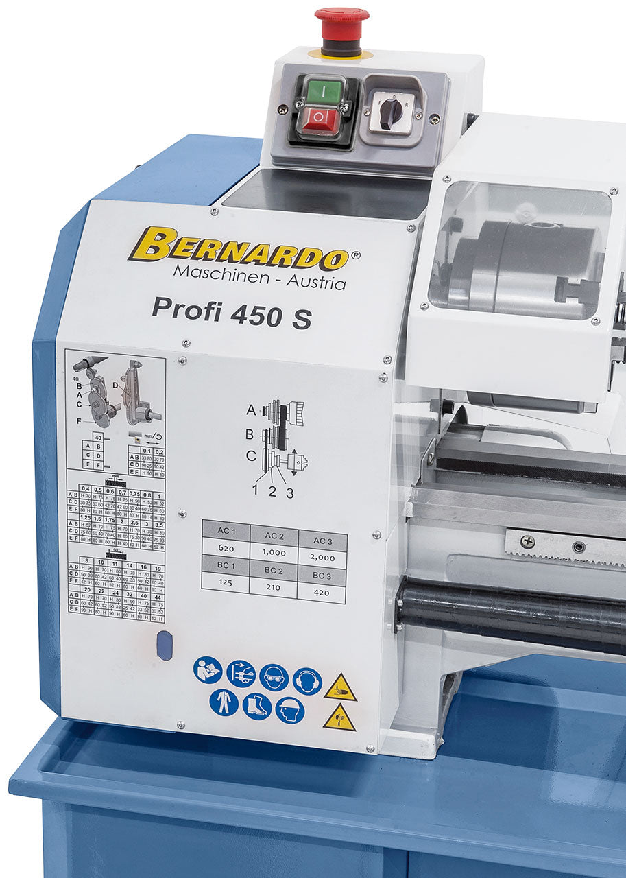 Tornio Bernardo Profi 450 S 230V con 5 utensili 12 mm