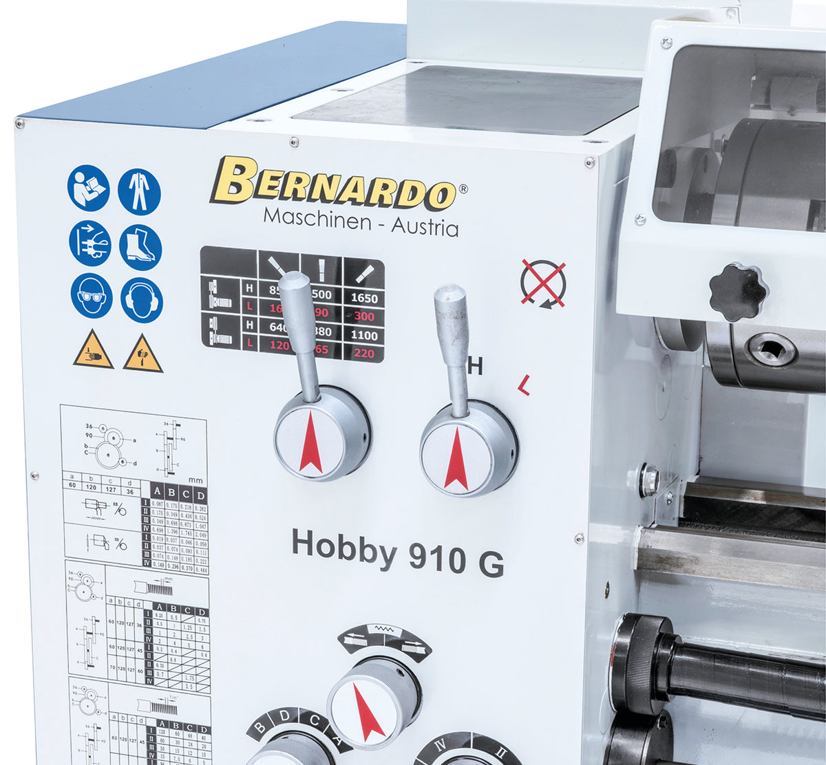 Tornio per metallo Bernardo Hobby 910 G 230V