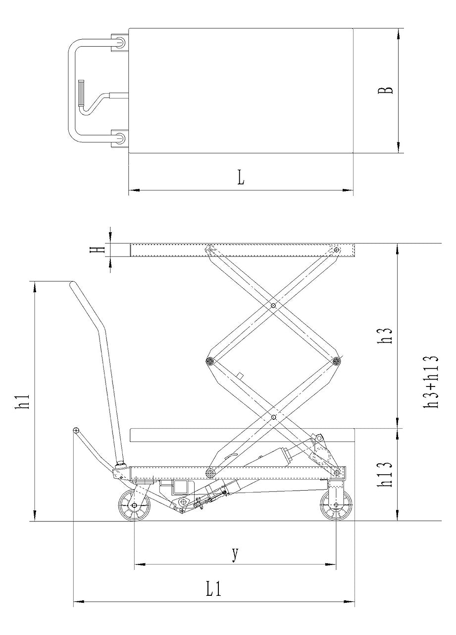 Tavolo di sollevamento a piattaforma idraulico BS 700 D