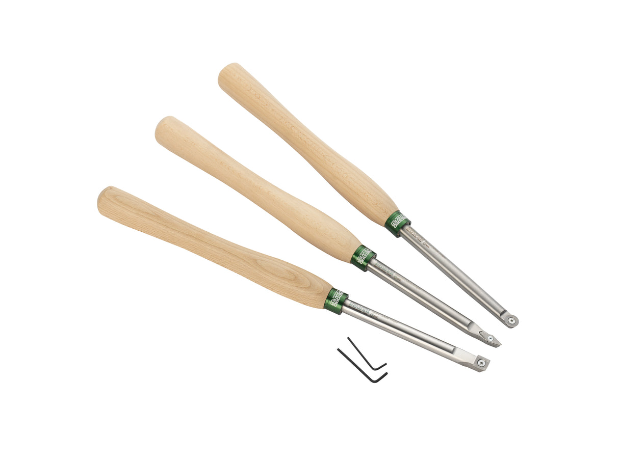 Record Power Set di scalpelli da tornitura in carbide 3 pezzi