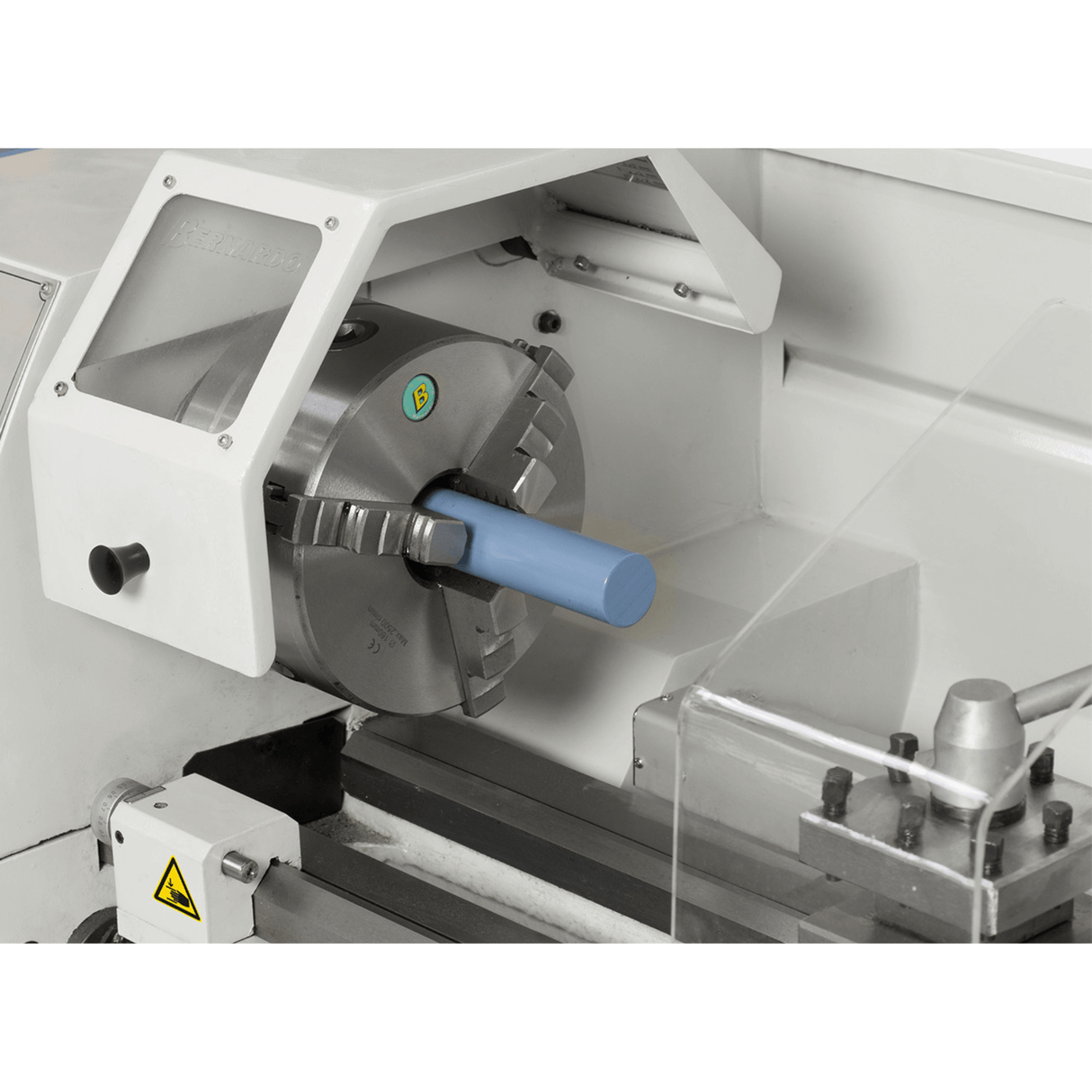 Tornio Bernardo Profi 700 BQV Vario / 230 V con DRO – Compatto e preciso