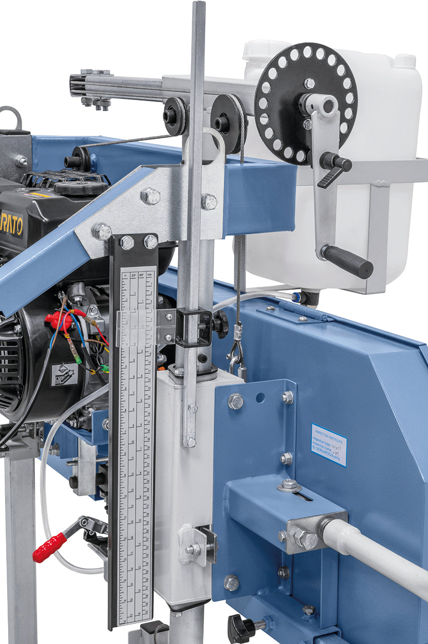 Sega a nastro per tronchi Bernardo BBS 400 B – Motore a benzina 7 HP