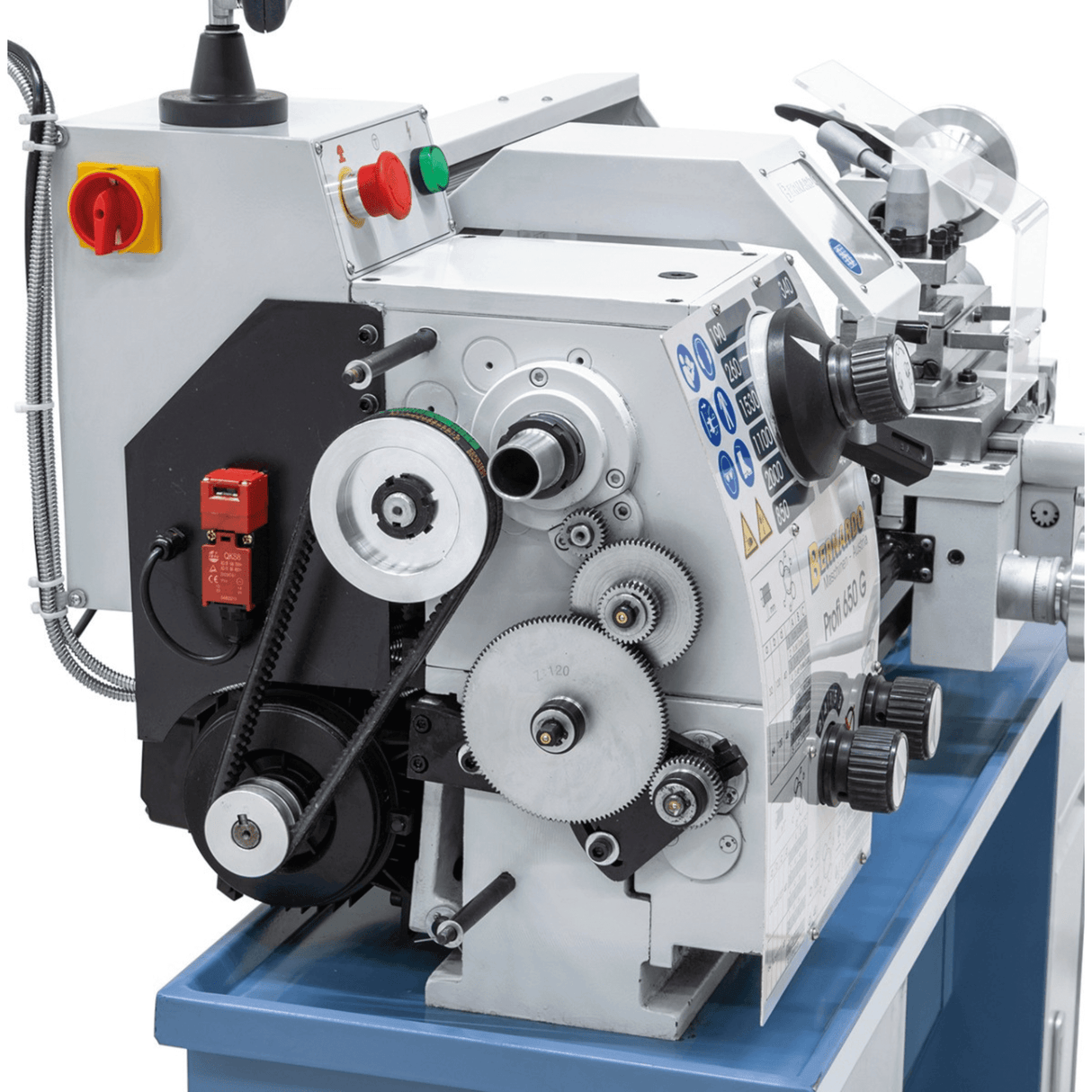 Tornio Bernardo Profi 650 G / 230 V con DRO 2 assi