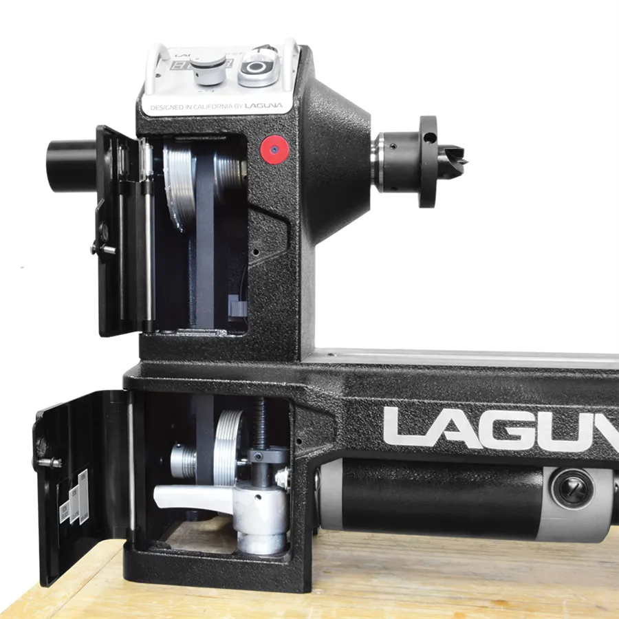Tornio per legno Laguna Revo 1216 con Set di 4 Scalpelli a Punta Sostituibile