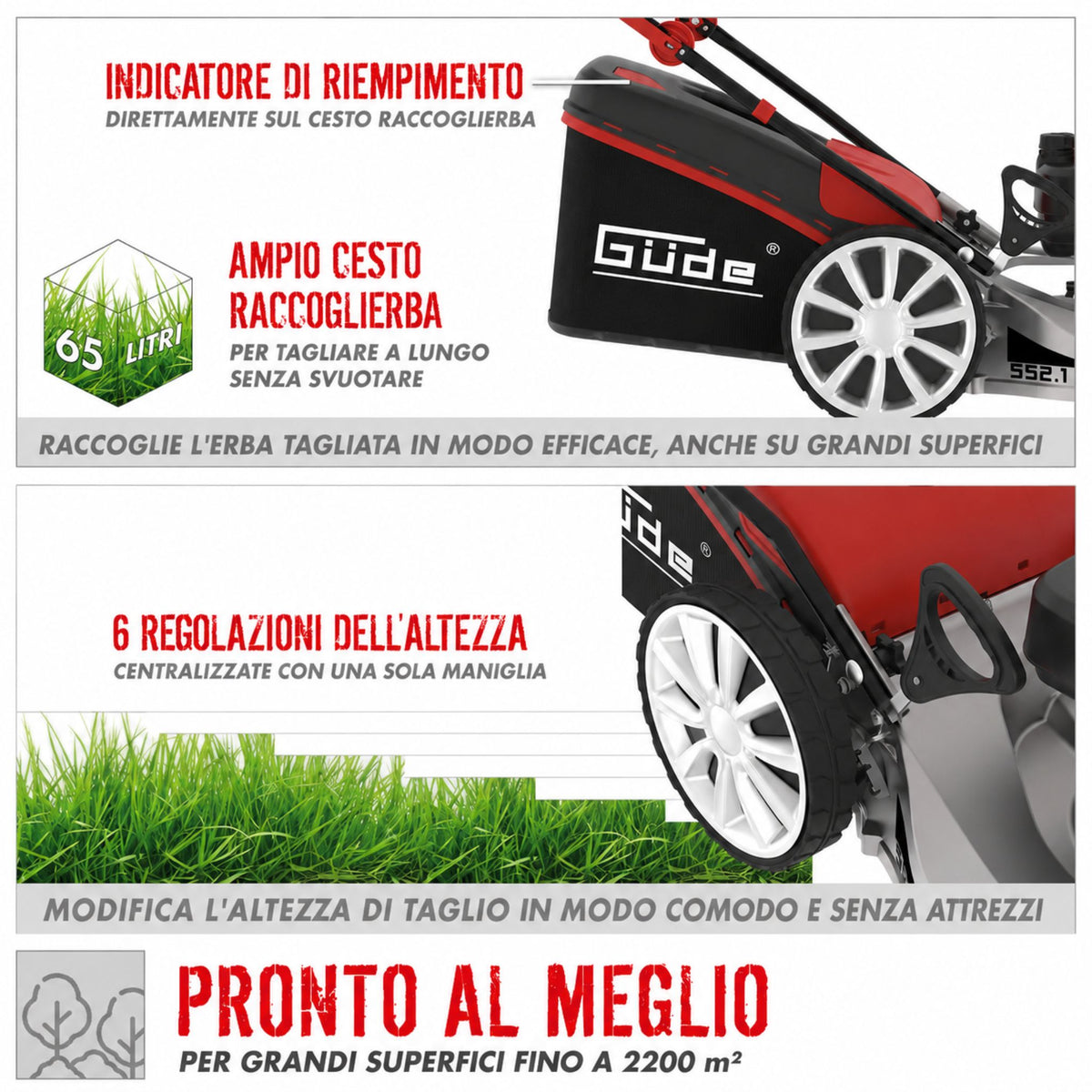 Tosaerba Güde BIG WHEELER 553.1 R ALU