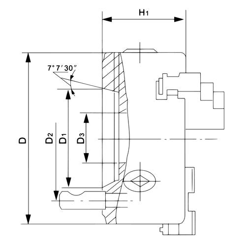 4-Backenfutter DK12-160/D4