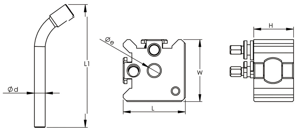 Set porta-utensili a sostituzione rapida modello Bernardo Gr. 10