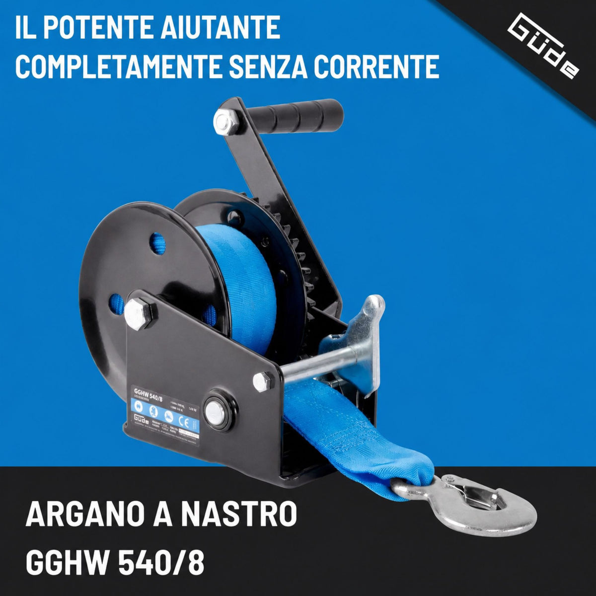 Verricello a cinghia Güde GGHW 540/8