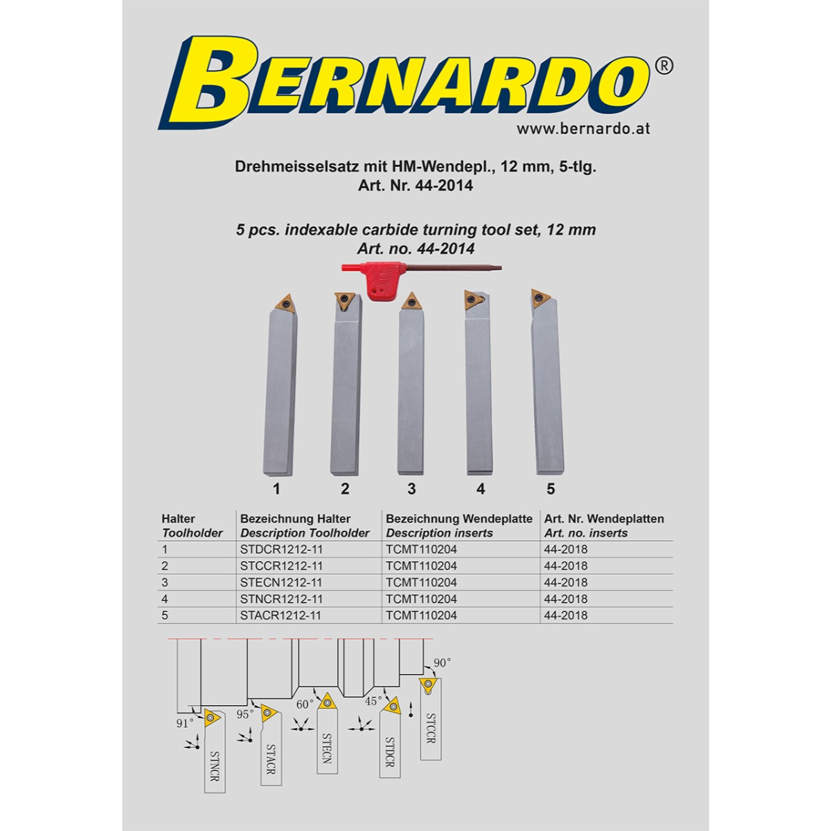 HM 12 mm Drehbankwerkzeug mit abnehmbarer Spitze