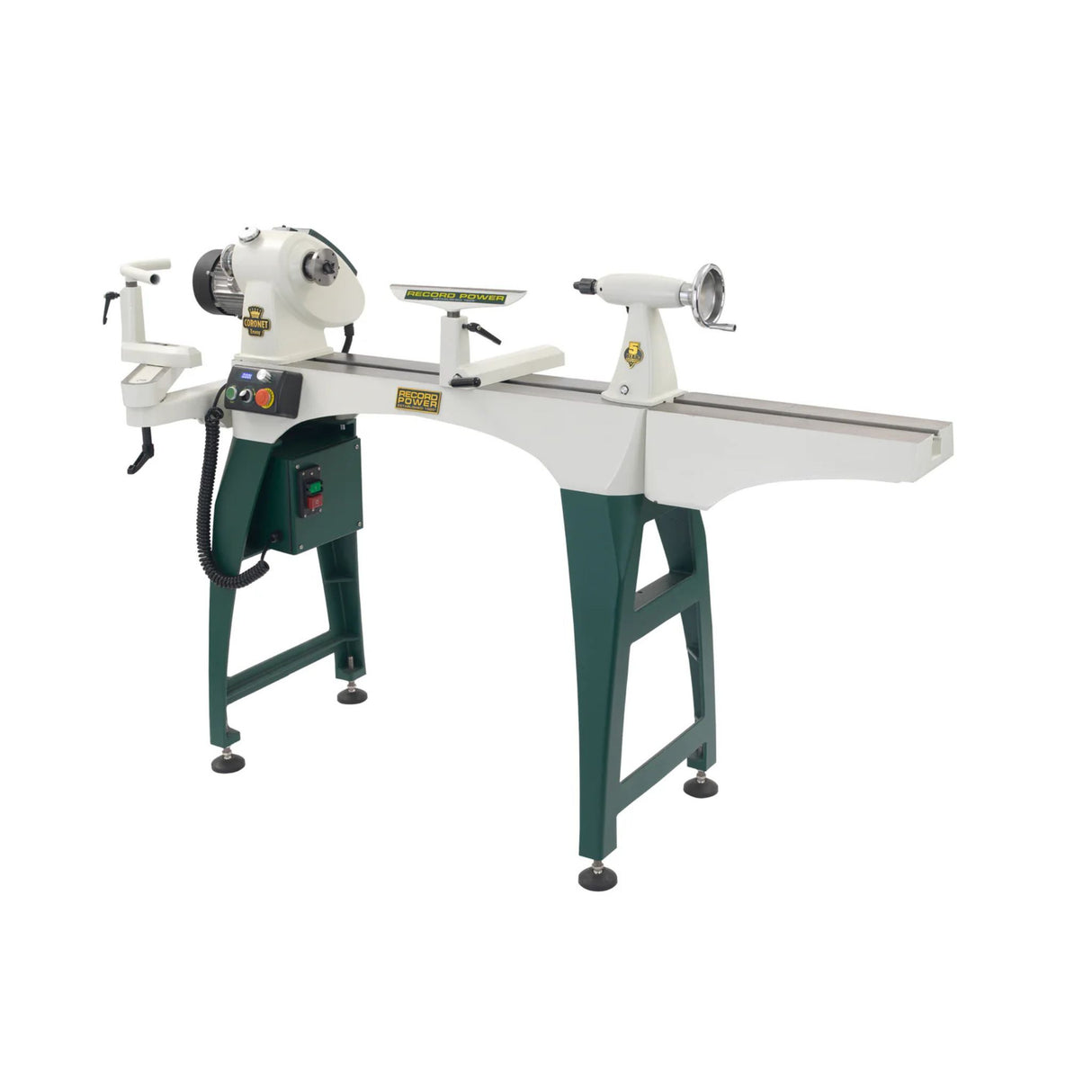 Combo Tornio Record Power CORONET ENVOY + Supporto Laterale Completo