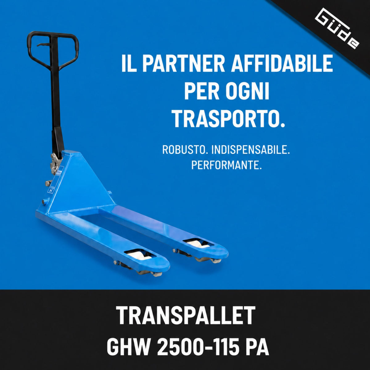 Carrello elevatore manuale Güde 2500 kg - PA