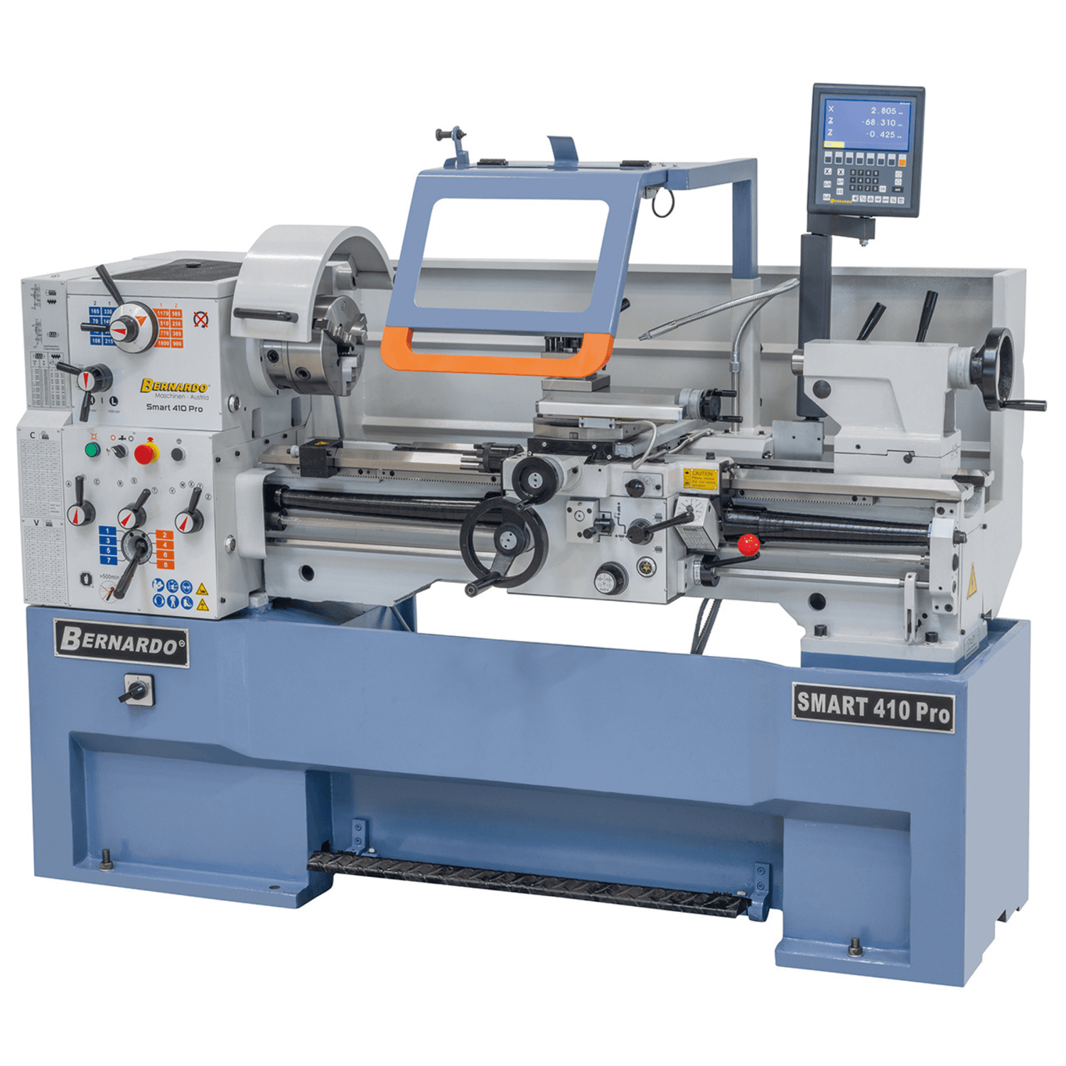 Tornio Bernardo Smart 410 x 1500 Pro con DRO 3 assi – Potente e preciso