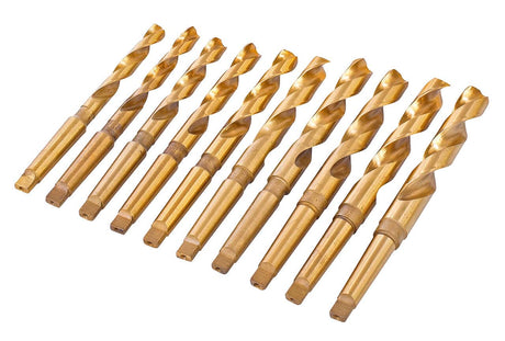 Punte elicoidali HSS con cono morse kit A