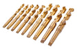Punte elicoidali HSS con cono morse kit B