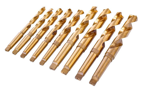 Punte elicoidali HSS con cono morse kit B