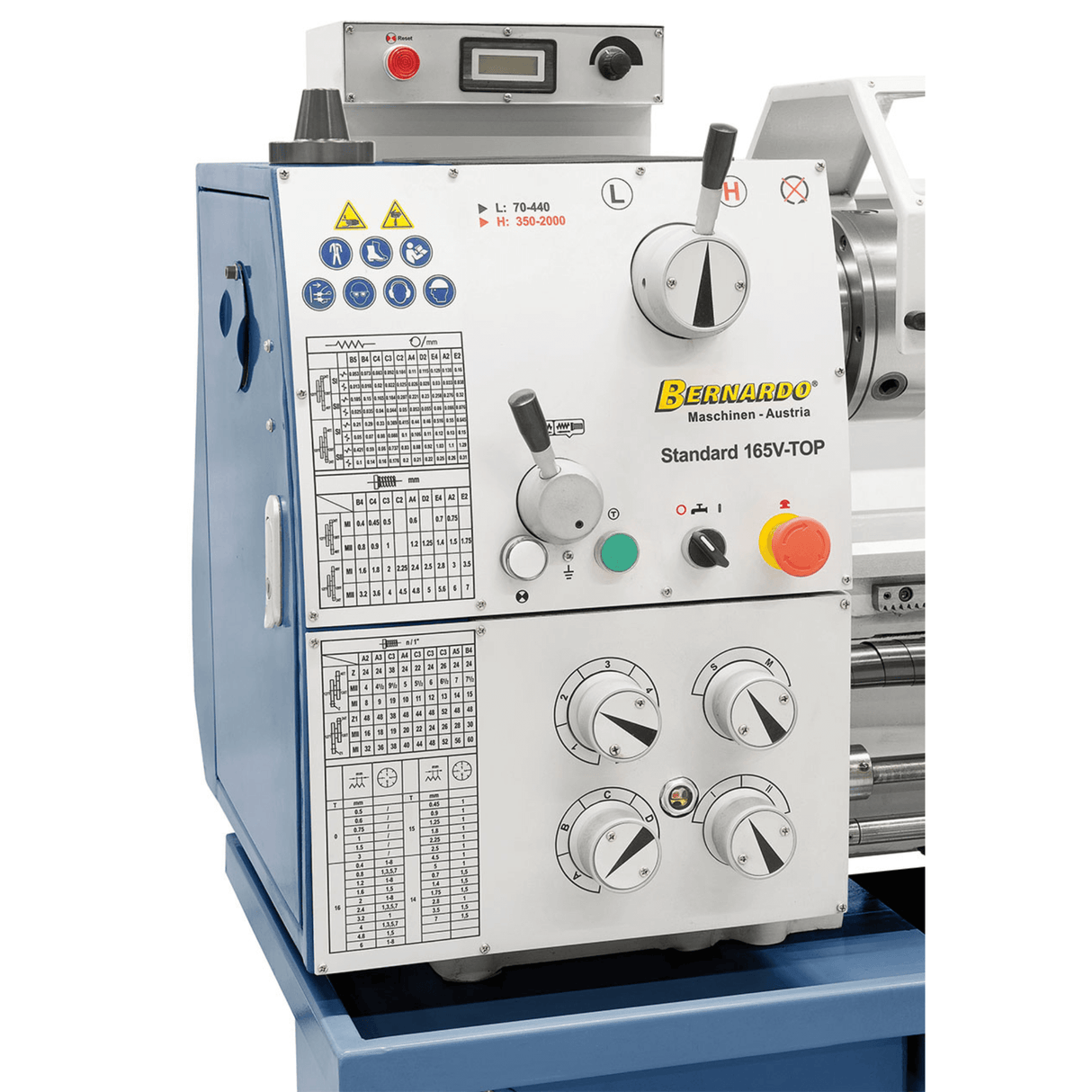 Standard 165 V-Top lathe incl. 3-axis digital display