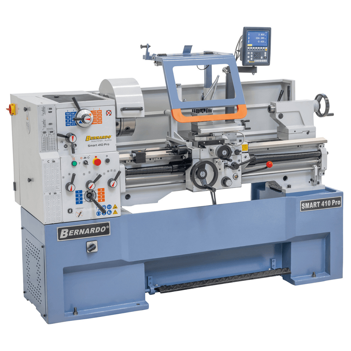 Tornio parallelo Bernardo Smart 410 x 1000 Pro con DRO 3 assi