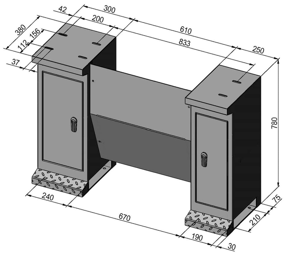 Basamento D6 per la serie Profi(center) 700