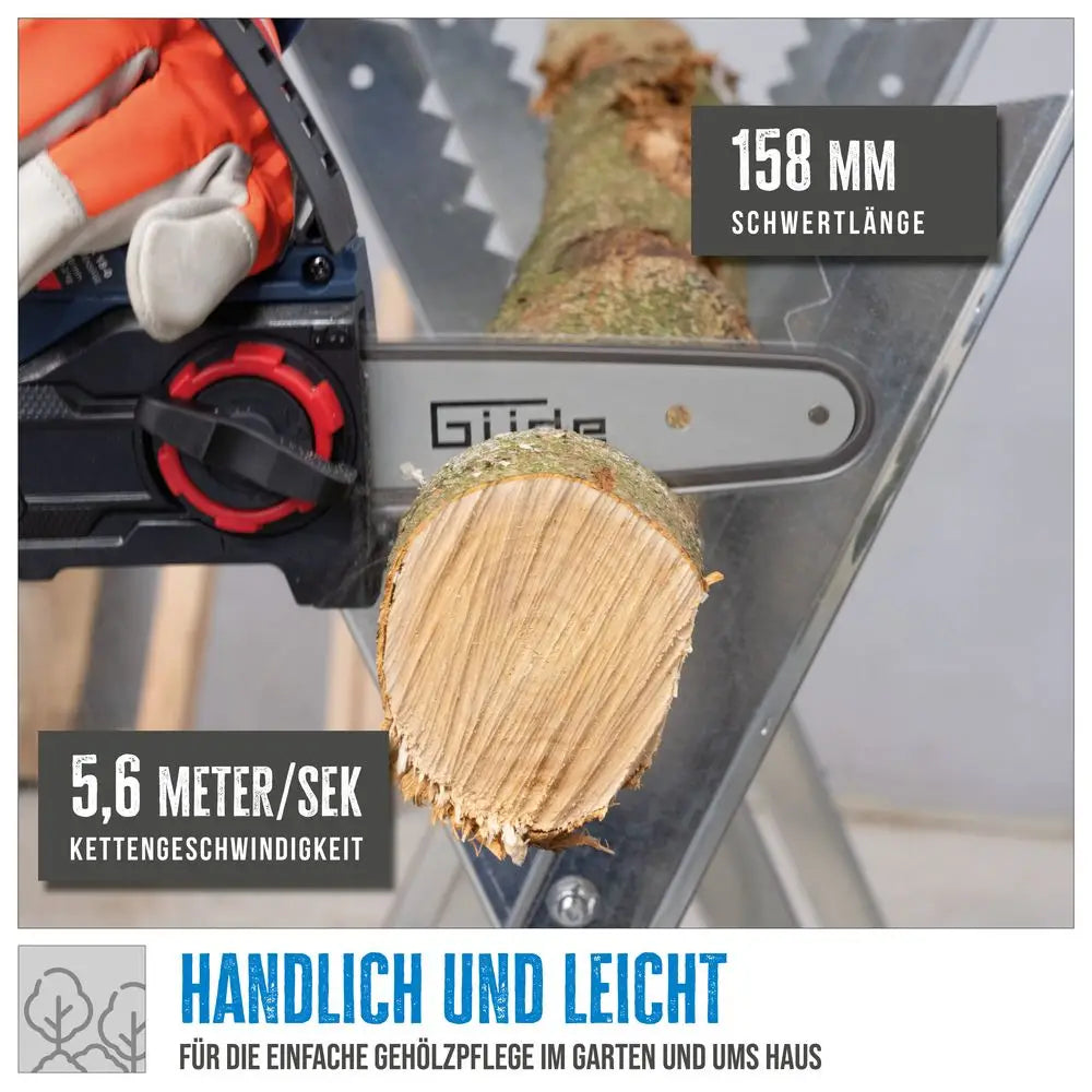 Mini motosega Güde GMK 18-201-05 – Brushless con batteria 2.0 Ah