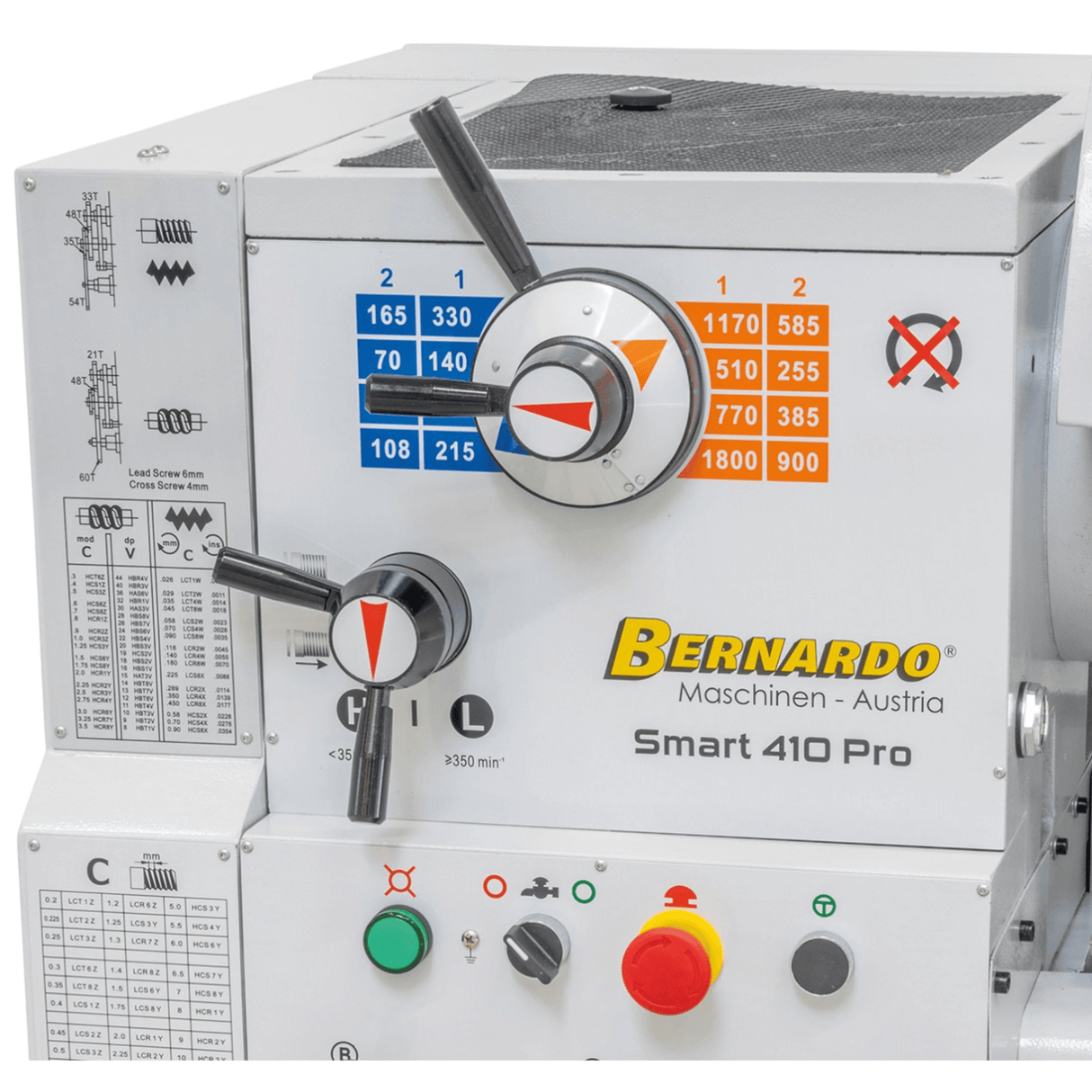Tornio parallelo Bernardo Smart 410 x 1000 Pro con DRO 3 assi
