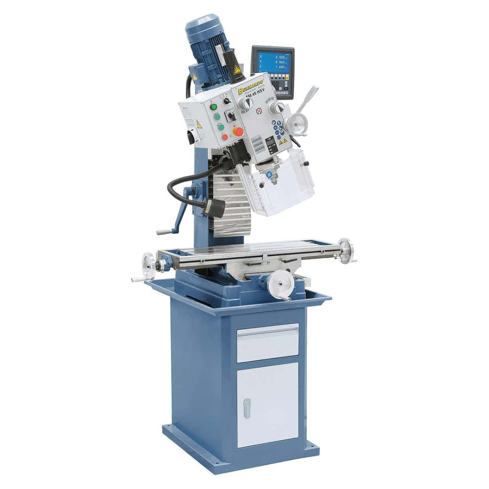 FM 45 HSV drilling and milling machine with 3-axis position display