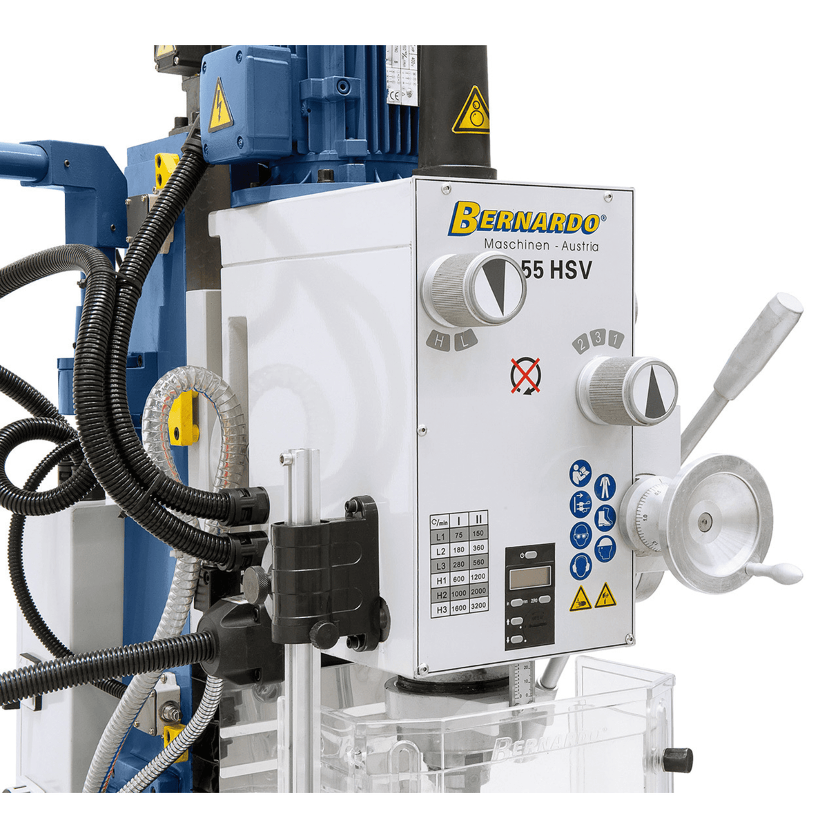 FM 55 HSV Bohr- und Fräsmaschine mit digitaler Positionsanzeige
