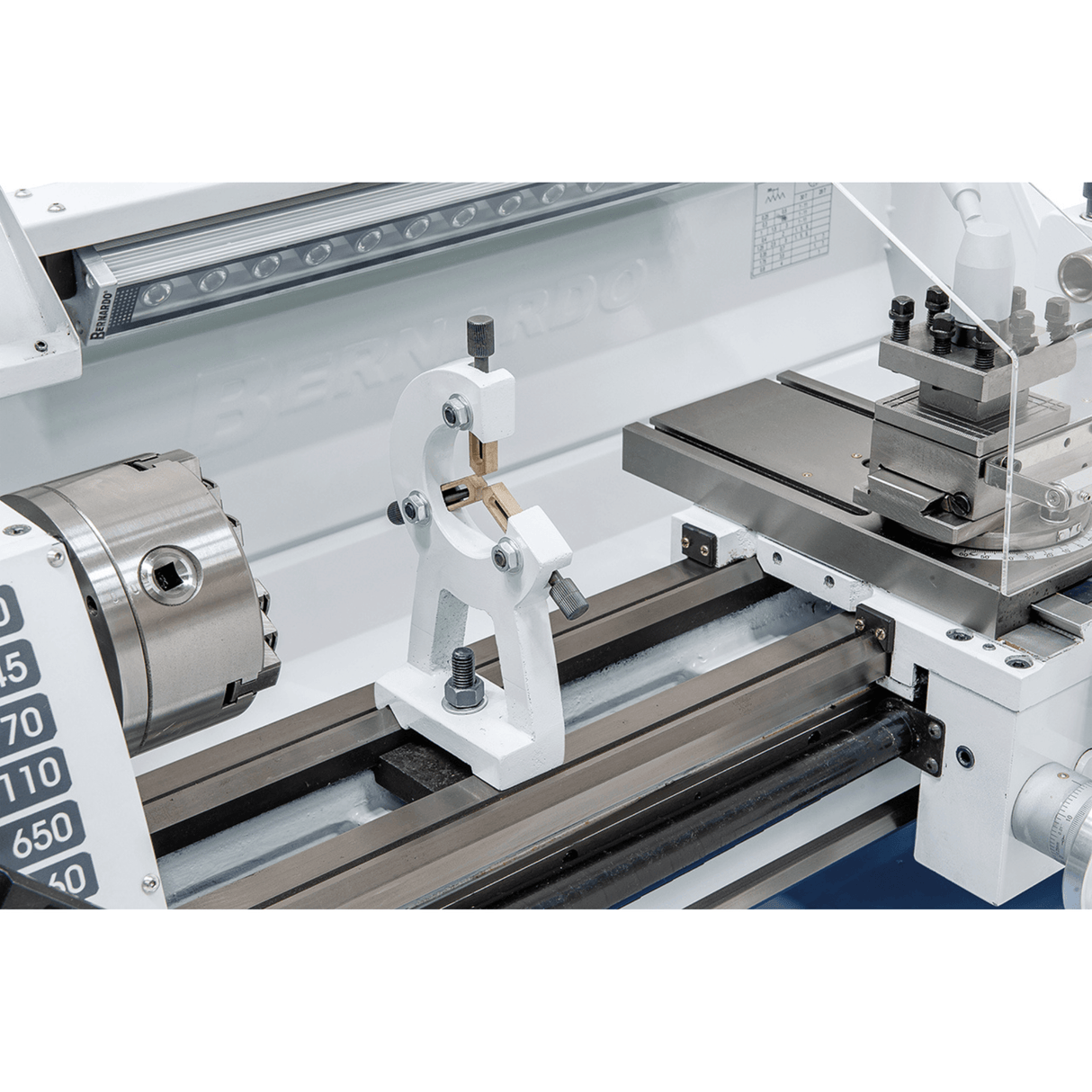 Tornio Bernardo Profi 650 G / 230 V con DRO 2 assi