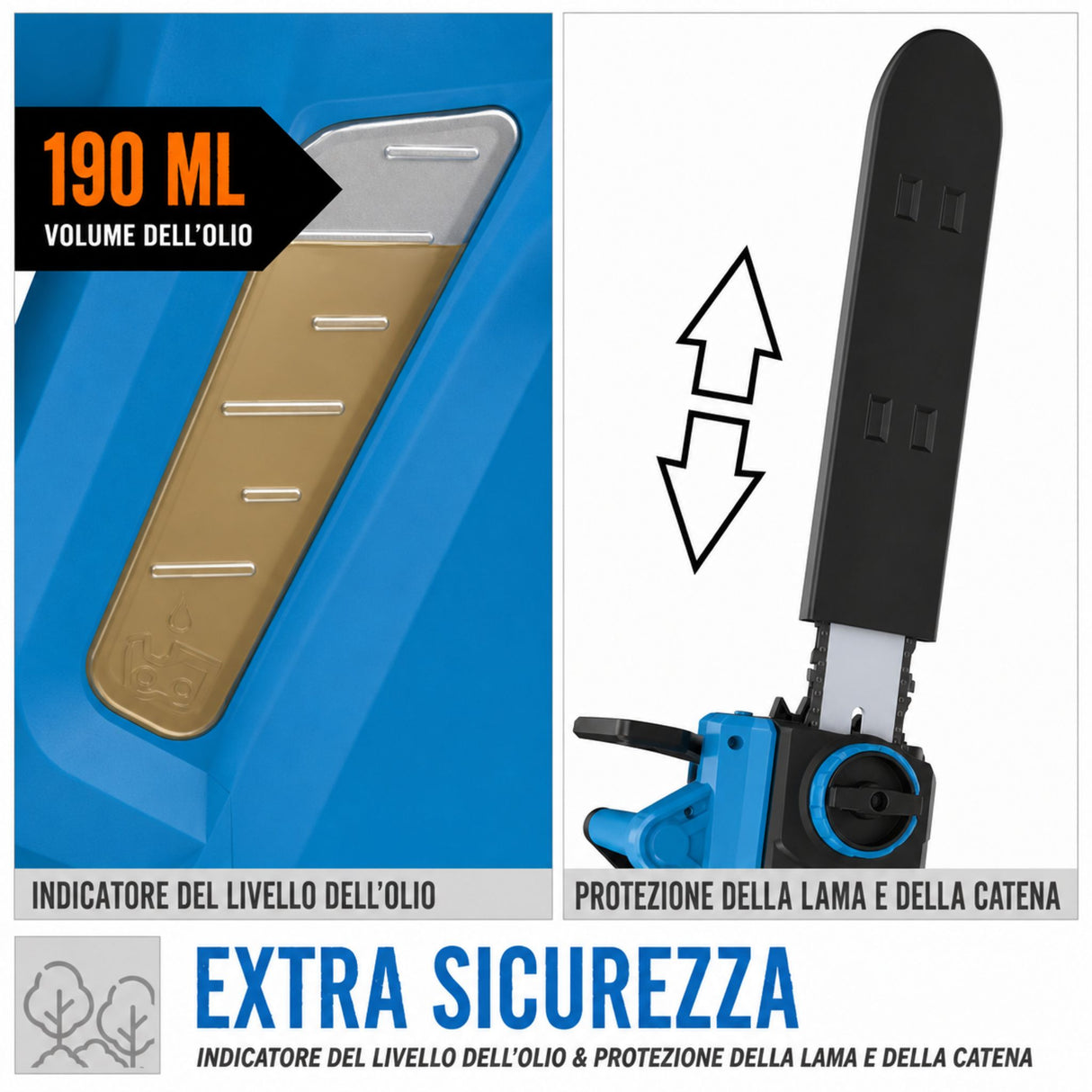 Motosega elettrica Güde KS 405 EC – 2400 W, leggera e potente