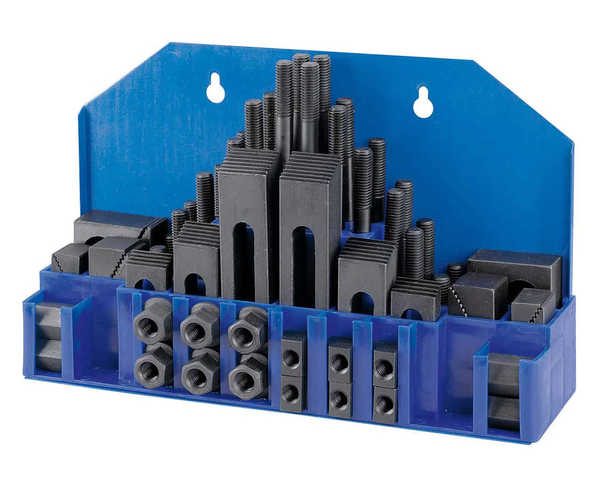 Elementi di serraggio meccanici Assortimento utensili di serraggio da 58-pezzi, 10 mm, M 8