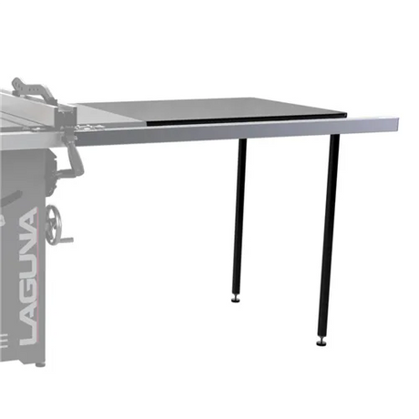 Accessorio LAGUNA per seghe da banco Fusion, con piano in MDF, gambe regolabili e guida in alluminio, per ampliare la larghezza di taglio fino a 1320 mm.