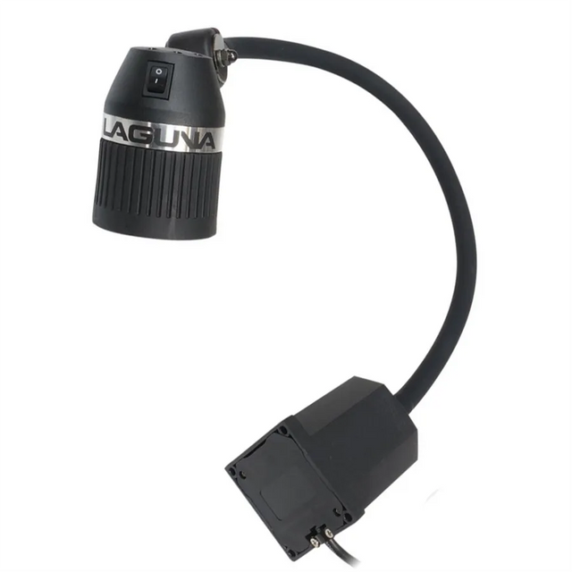 Faro LED da esterno in alluminio, ruotabile a 320°, con sistema Spin Lock per installazione facile e design resistente alle intemperie.