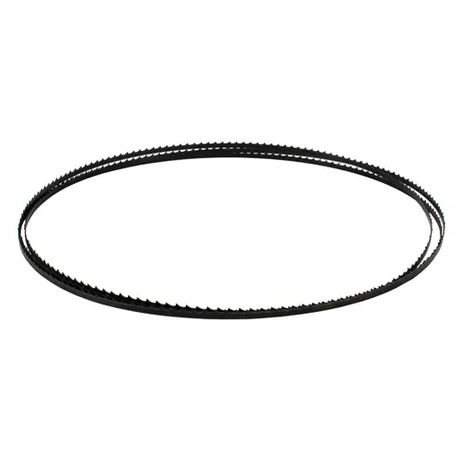 Dettaglio della lama a nastro Carbon FORCE SKIP da 2946 mm con dentatura a passo largo (4 TPI), ideale per tagli rapidi su legni teneri, compatibile con i modelli HOLZMANN HBS 400, LAGUNA 1412 e 14 BX.