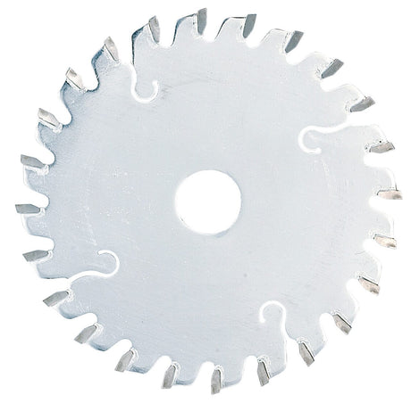 Lama per incisione Ø 90 mm con foro 20 mm e spessore 3 mm, ideale per evitare scheggiature nei tagli su pannelli rivestiti e MDF.