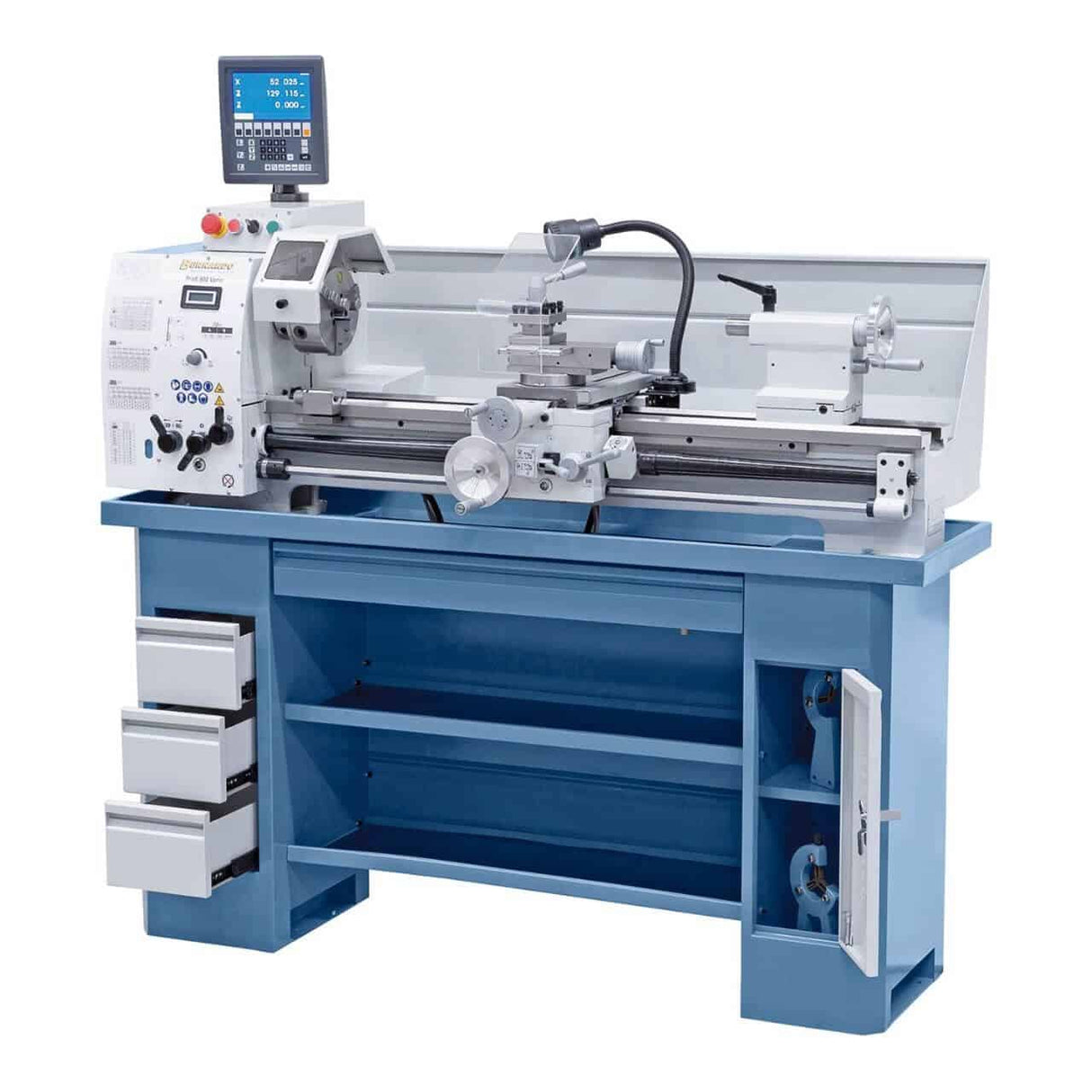 Tornio Bernardo Profi 900 Vario / 400 V con DRO – Potente e preciso