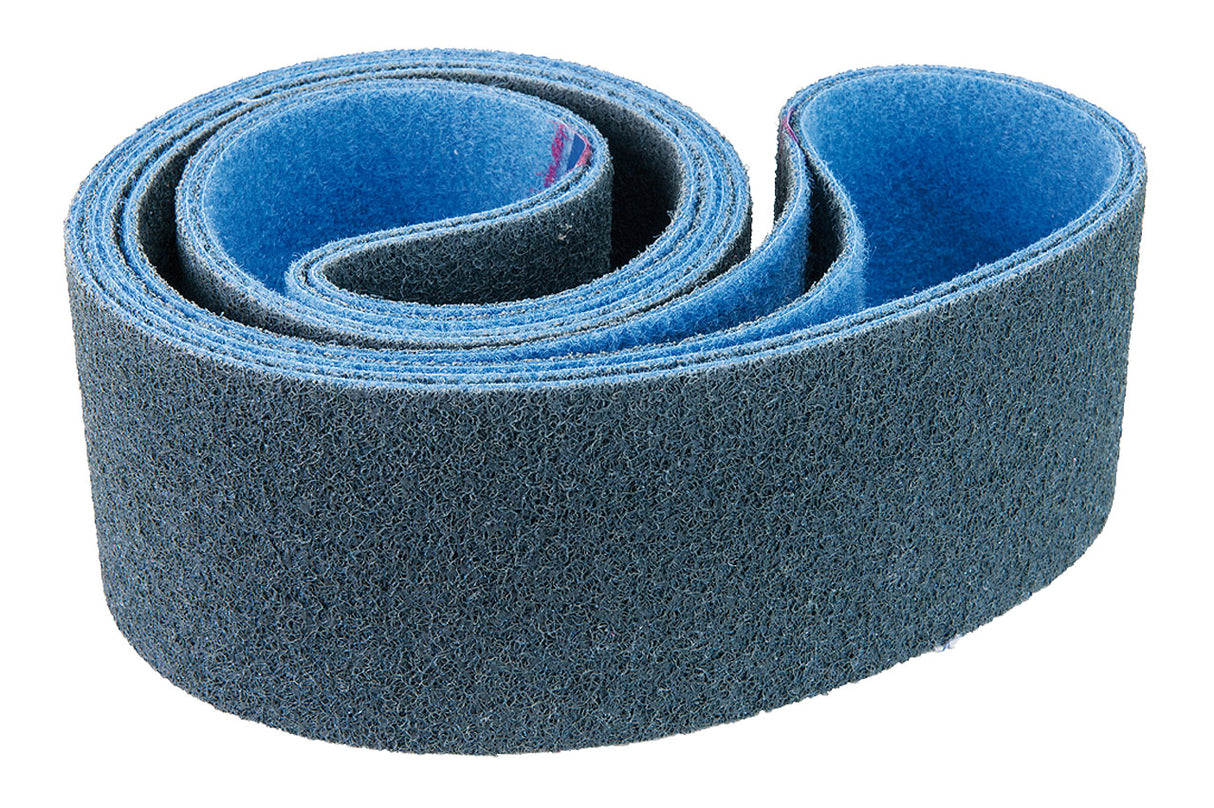 Nastro tessuto abrasivo 2000x150 mm Fine per finitura e satinatura tecnica su acciaio inox e metalli.