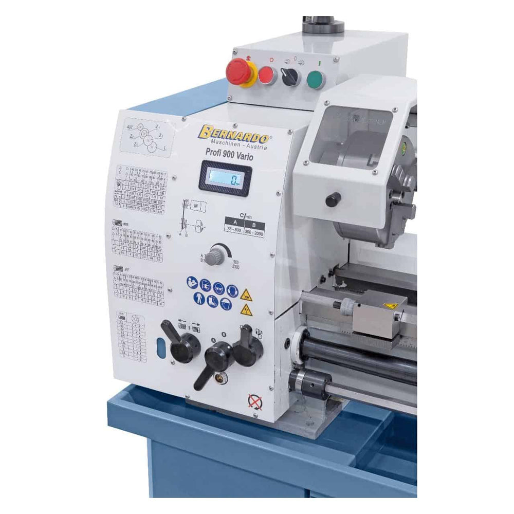 Tornio Bernardo Profi 900 Vario / 400 V con DRO – Potente e preciso