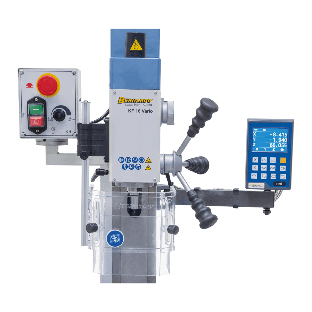 Trapano e Fresatrice KF 16 Vario Bernardo con Display 3 Assi