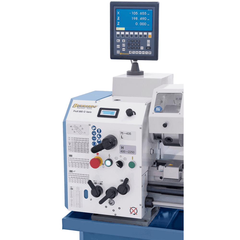 Tornio Bernardo Profi 880 G Vario con DRO 2 assi ES-12 V
