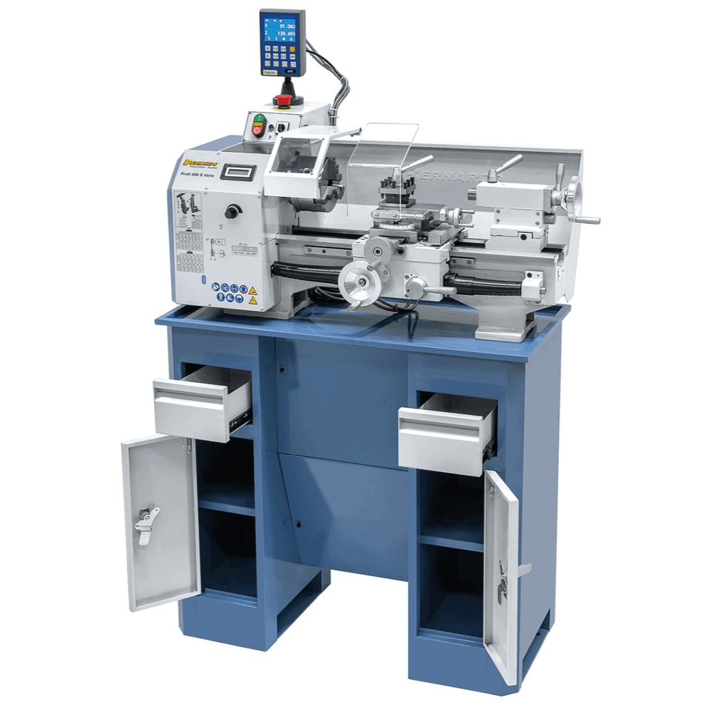 Drehmaschine Profi 450 S Vario / 230 V mit 2-Achs-Positionsanzeige ES-12V