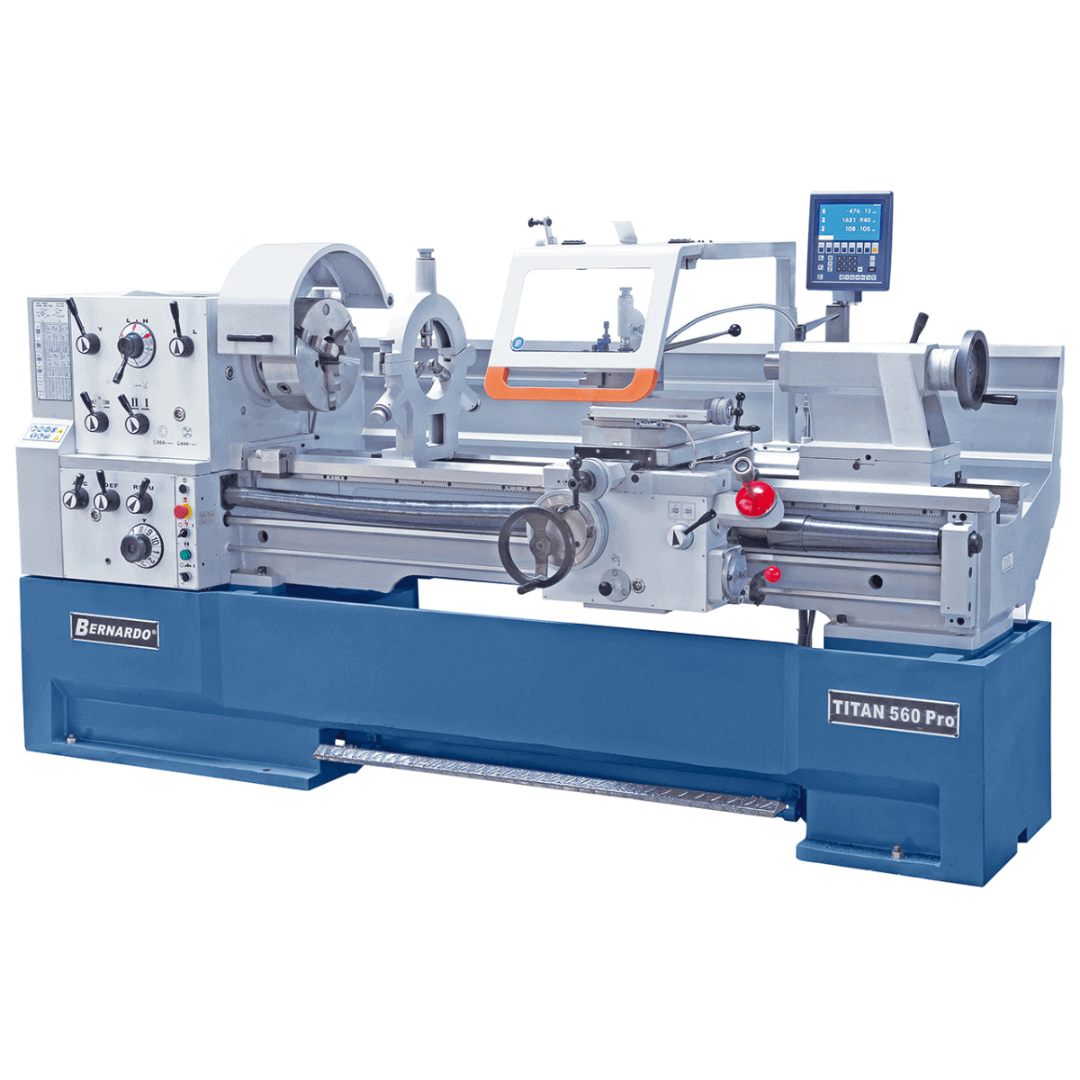Tornio Bernardo TITAN 560 x 1500 Pro con DRO 3 assi – Potenza e precisione