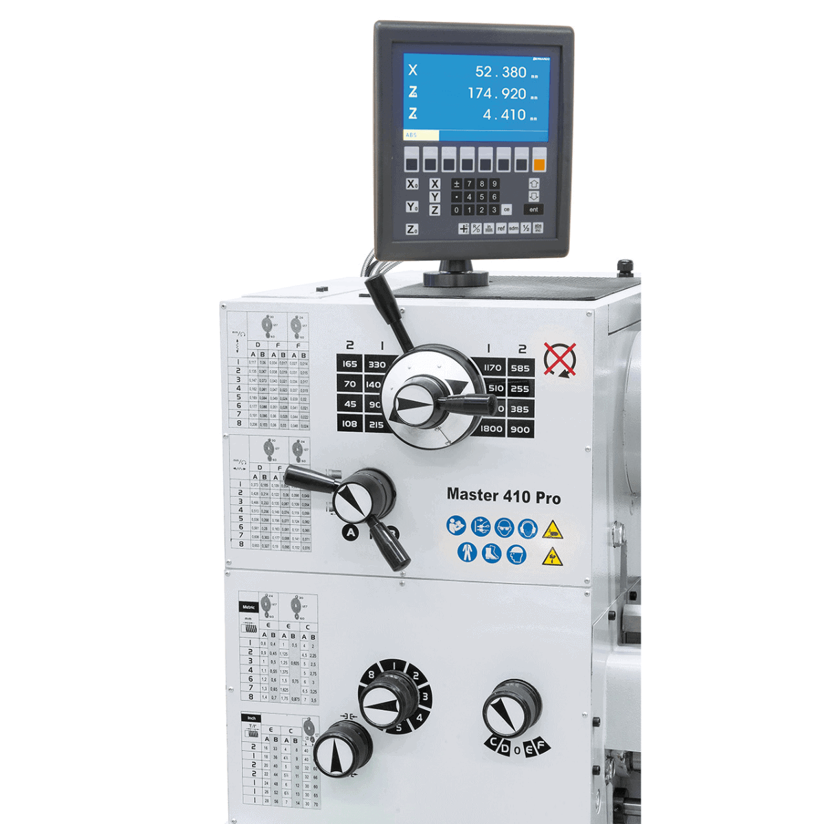 Tornio Bernardo Master 410 Pro con DRO 3 assi ES-12 V