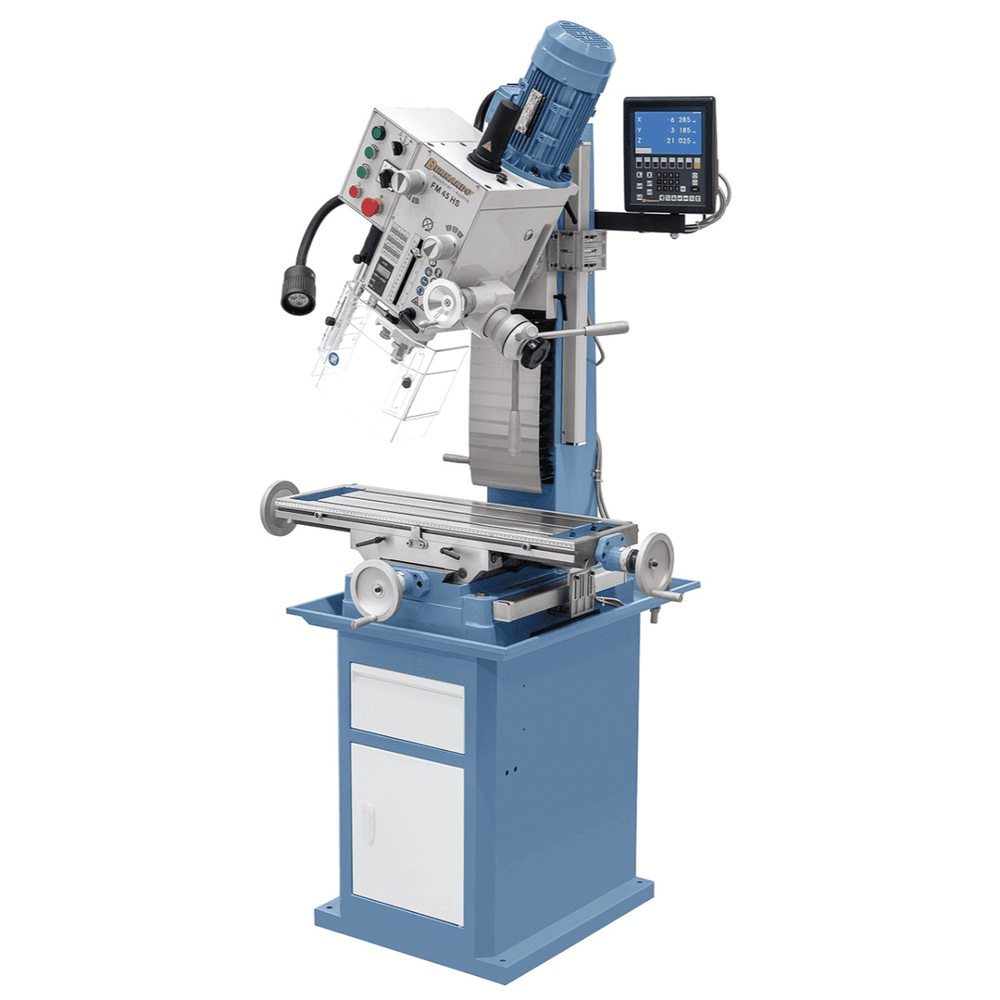 FM 45 HS Bohr-/Fräsmaschine mit 3-Achsen-Positionsanzeige ES-12 V