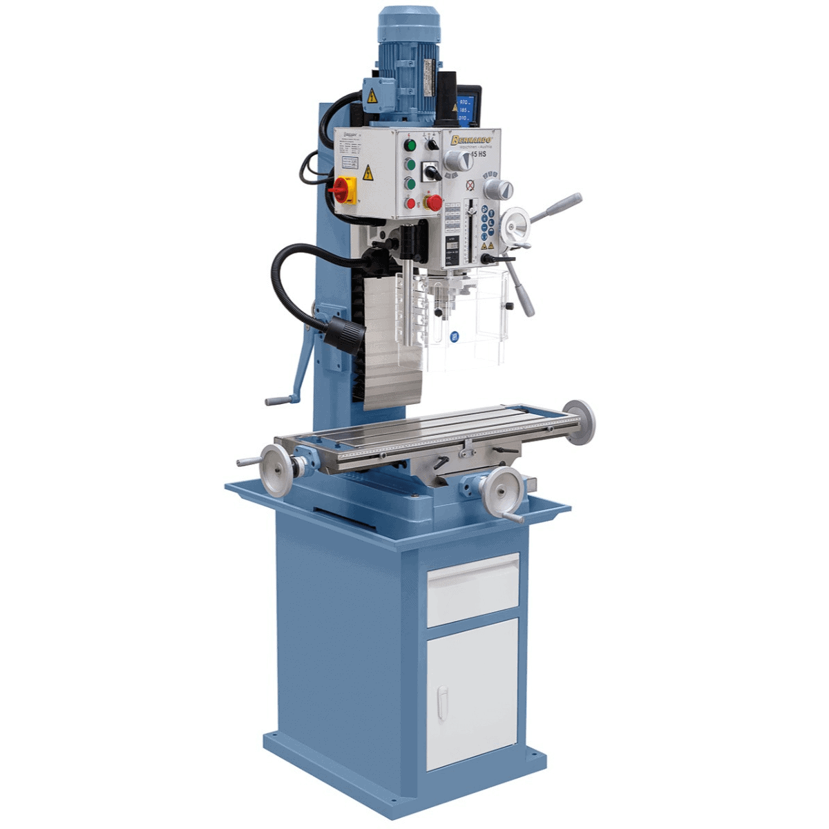 FM 45 HS Bohr-/Fräsmaschine mit 3-Achsen-Positionsanzeige ES-12 V