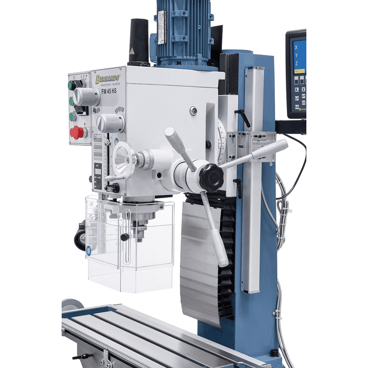 FM 45 HS Bohr-/Fräsmaschine mit 3-Achsen-Positionsanzeige ES-12 V