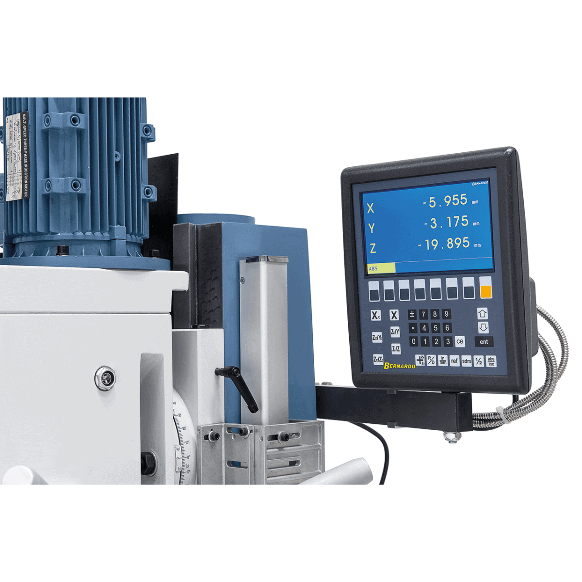 FM 45 HS Bohr-/Fräsmaschine mit 3-Achsen-Positionsanzeige ES-12 V