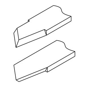 Raschietto a punta quadrata HSS