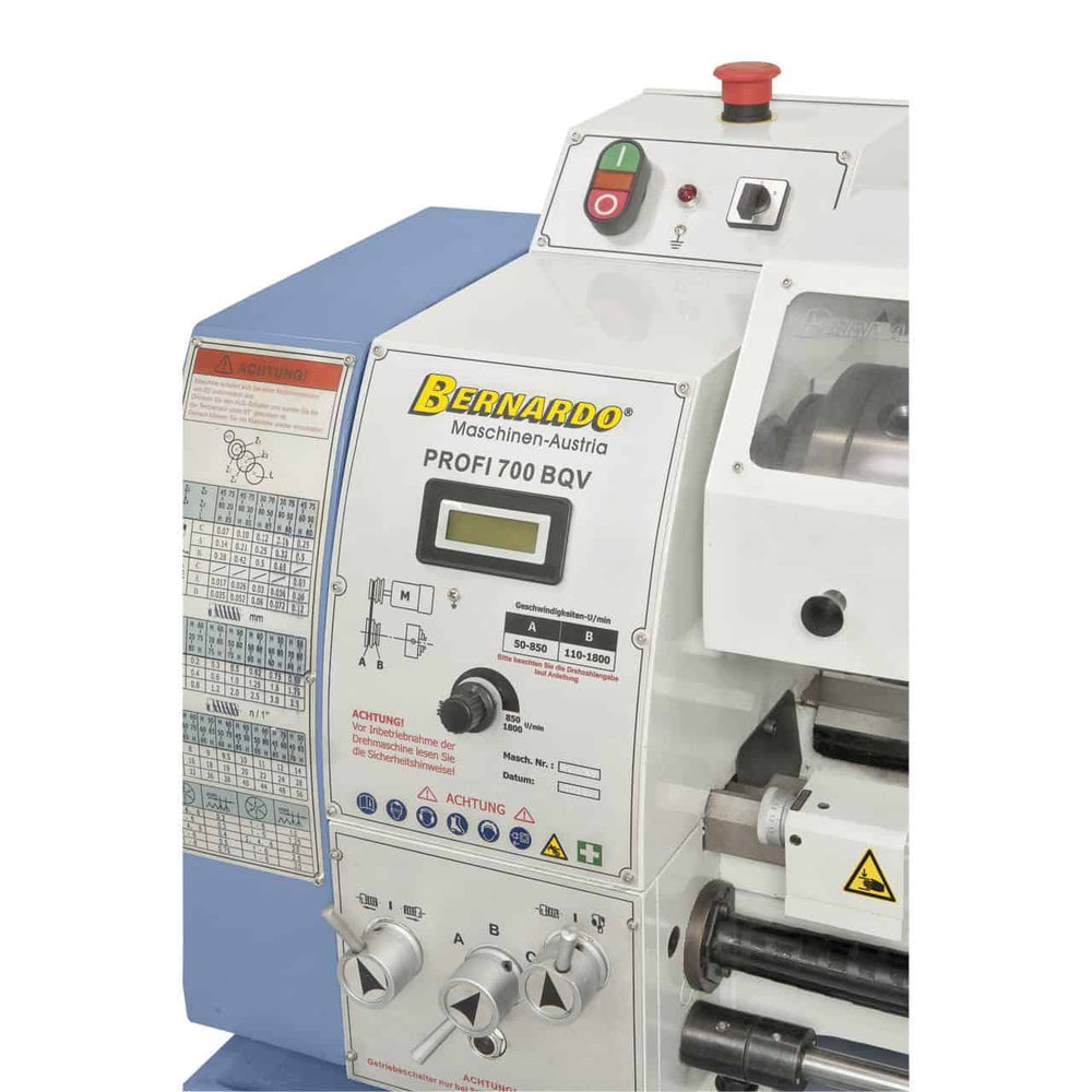 Tornio Bernardo Profi 700 BQV Vario / 230 V – Compatto e affidabile