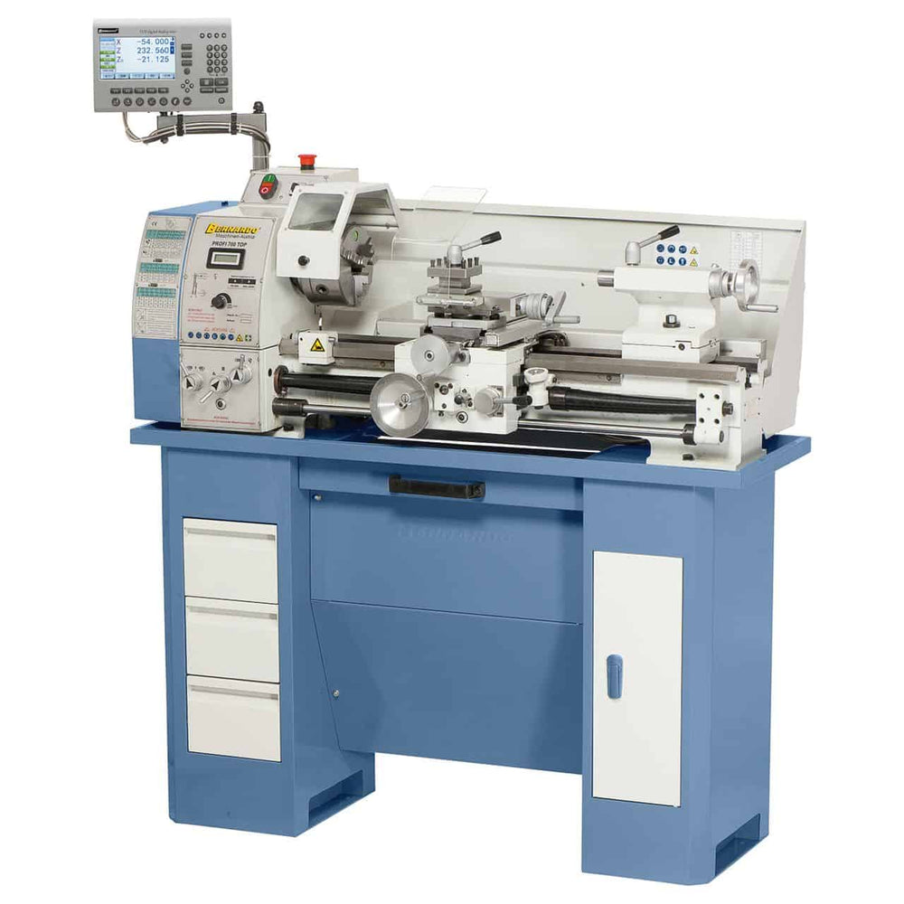 Tornio Bernardo Profi 700 Top / 230 V con DRO ES-12 V – Precisione avanzata